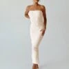 Jayan Strapless Maxi Dress White 2 Jayan Strapless Maxi Dress White -Polly Store 0 modelinfo Alexis us2 72a1a758 3d57 4c34 bbd8 63680b9d99c2