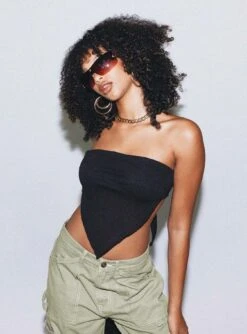 Princess Polly Sylvia Strapless Top Black