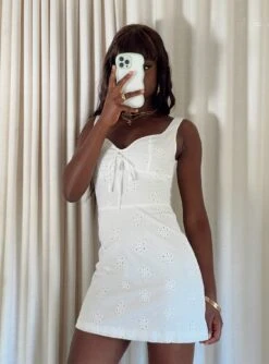 Princess Polly Storrs Mini Dress White