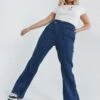Princess Polly Odette Flare Denim Jeans Blue -Polly Store 0 modelinfo jasmine us8 71d1f93e 6718 48b6 b93d 08ee32def50e