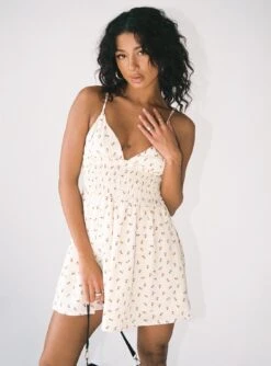 Princess Polly Roza Mini Dress Beige