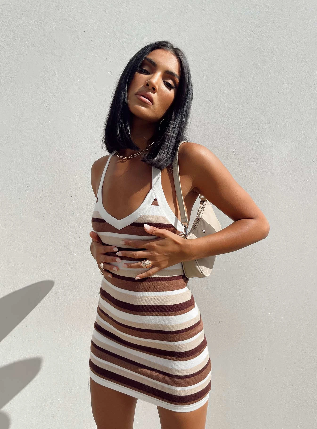 Princess Polly Ciro Mini Dress Brown 3 Princess Polly Ciro Mini Dress Brown