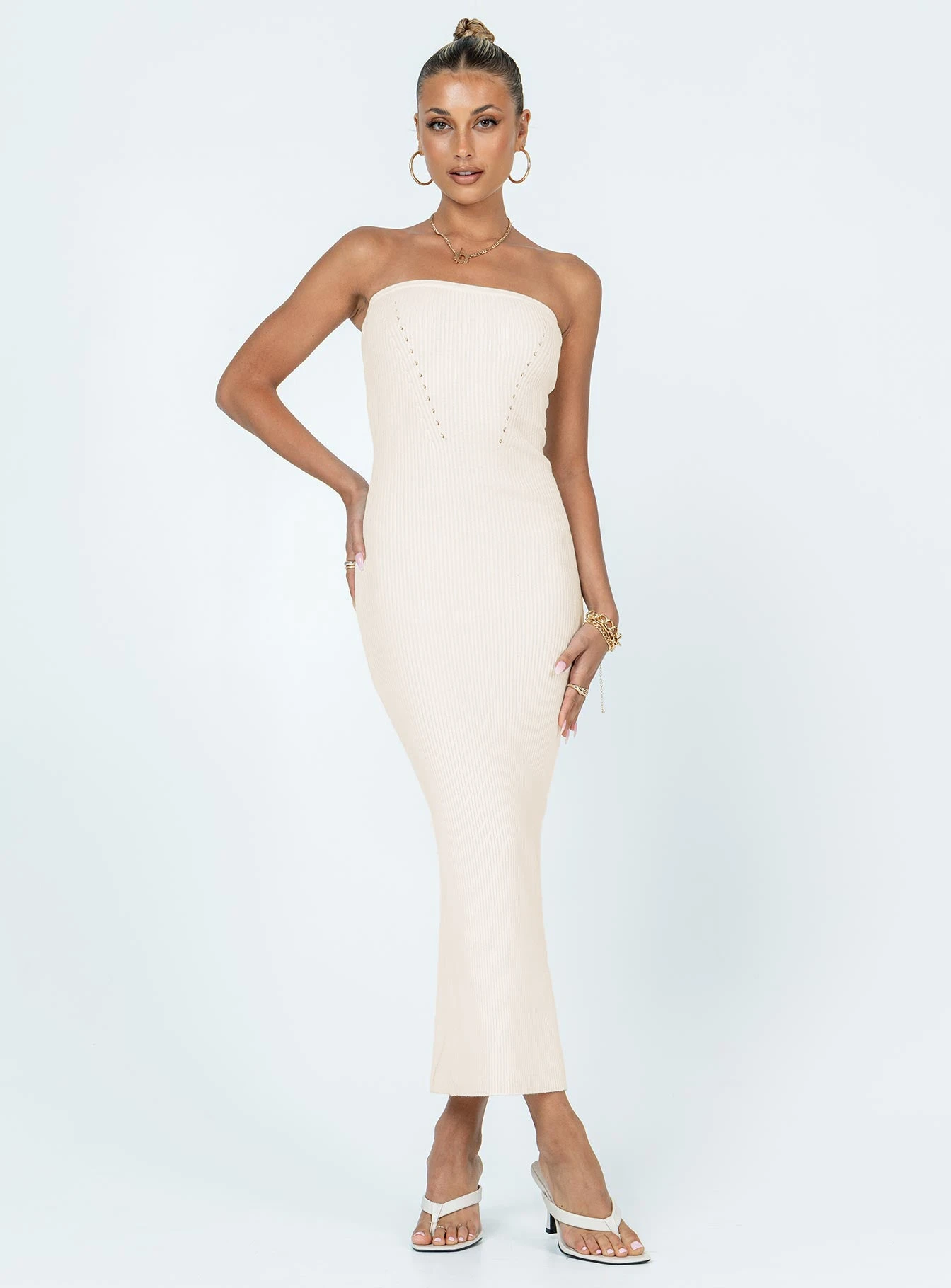 Jayan Strapless Maxi Dress White 4 Jayan Strapless Maxi Dress White - Image 2