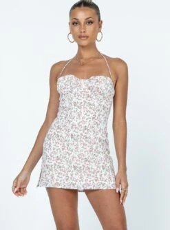 Princess Polly Acer Mini Dress Pink Multi -Polly Store 1 modelinfo Alexis us2 4c35c210 b736 403c b6b6 753cc196f25f