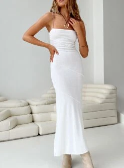 Princess Polly Andros Maxi Dress White