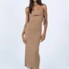 Princess Polly Catherine Maxi Dress Brown -Polly Store 1 modelinfo Jess us2 fce6f19d f6b3 49c3 938d d18b994664f7
