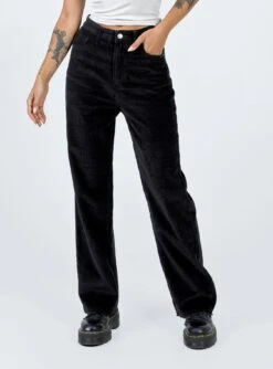 Princess Polly Kalinda Jeans Black Cord