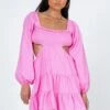 Princess Polly Landen Mini Dress Pink -Polly Store 1 modelinfo christina us4 bd6d3641 56cf 4227 8250 3cd25d4325de