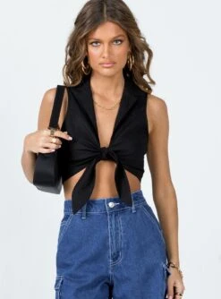 Princess Polly Hutington Top Black