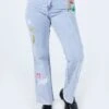 Princess Polly All The Emotions Denim Jeans -Polly Store 1 modelinfo jasmine us8 a8a5a607 c0b0 4bd6 83d3 ba228acfb6bd