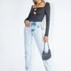 Princess Polly Willowe Denim Jeans -Polly Store 1 modelinfo juliette us2 bc296001 3f0e 4bd0 a00b b3686daad1cb