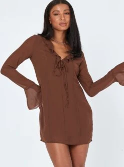 Princess Polly Theo Mini Dress Brown
