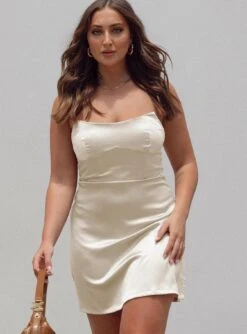 Princess Polly Belli Strapless Mini Dress Champagne