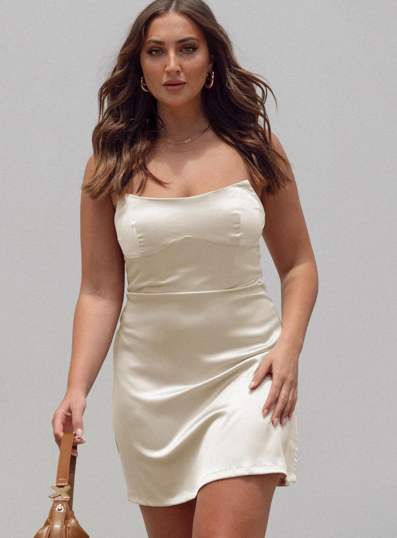 Princess Polly Belli Strapless Mini Dress Champagne 3 Princess Polly Belli Strapless Mini Dress Champagne