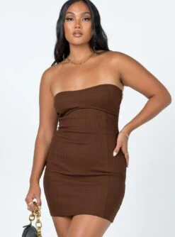 Princess Polly Iva Mini Dress Brown