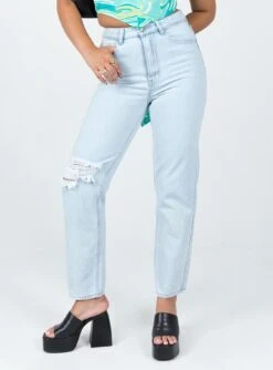 Princess Polly Cedar Straight Leg Denim Jeans