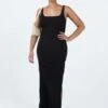 Shanaeya 90s Maxi Dress Black -Polly Store 1 modelinfo sarah us6 b20b87da a345 4b0b a81d 2c781ebb82f5