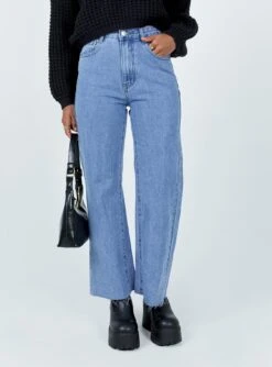 Princess Polly Boundless Denim Jeans Mid Wash