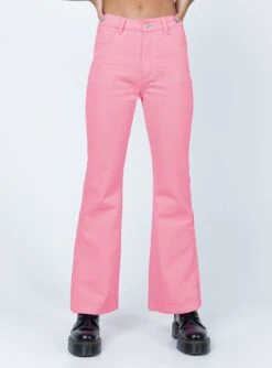 Princess Polly Cabarita Lounge Denim Jeans Pink -Polly Store 1 596910e5 d40e 462c b82b fa02648e7355