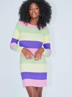 Princess Polly Cara Mini Dress Stripe