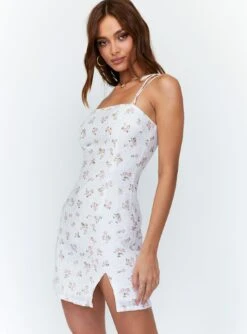 Princess Polly Gemma Mini Dress White / Pink