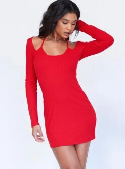Princess Polly Belinda Mini Dress Red