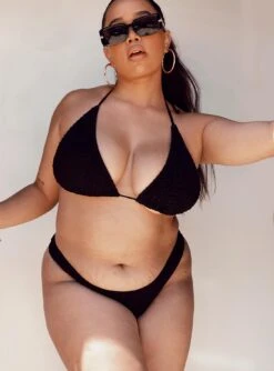 Blanca High Cut Shirred Bikini Bottoms Black Curve -Polly Store 2 modelinfo Miccy us12 029da0bd d5cf 4e91 8bc3 af178b165d5a