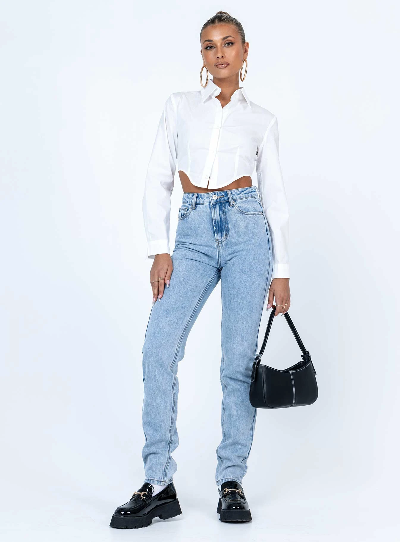 Princess Polly Zamora Straight Leg Denim Jeans 6 Princess Polly Zamora Straight Leg Denim Jeans - Image 4