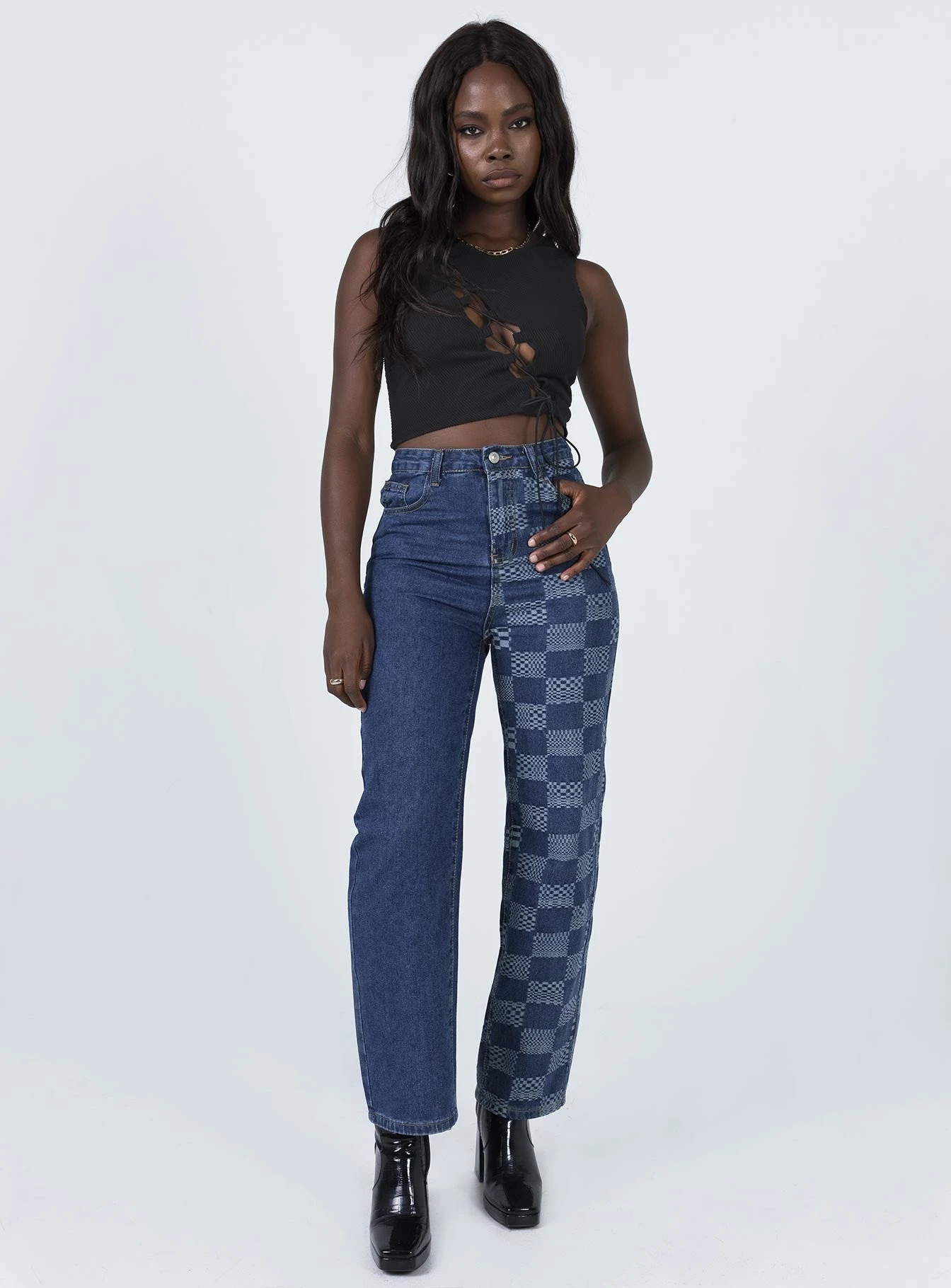 Princess Polly Cher Straight Leg Denim Jeans 5 Princess Polly Cher Straight Leg Denim Jeans - Image 3