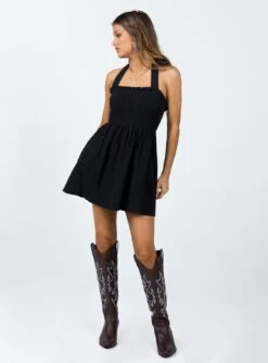 Princess Polly Rhea Mini Dress Black -Polly Store 2 modelinfo elise us2 0261f67d b9f4 4775 870f e8575bb5fa1e