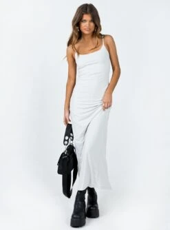 Balwyn Maxi Dress Grey -Polly Store 2 modelinfo elise us2 d9f5f9c7 b178 4e09 a5f2 fe5a15b3434b