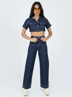 Princess Polly Pioneer Straight Leg Jeans Denim 10 Princess Polly Pioneer Straight Leg Jeans Denim -Polly Store 2 modelinfo jess us2 298a0bc4 d028 4c22 b424 f602987c8c8c