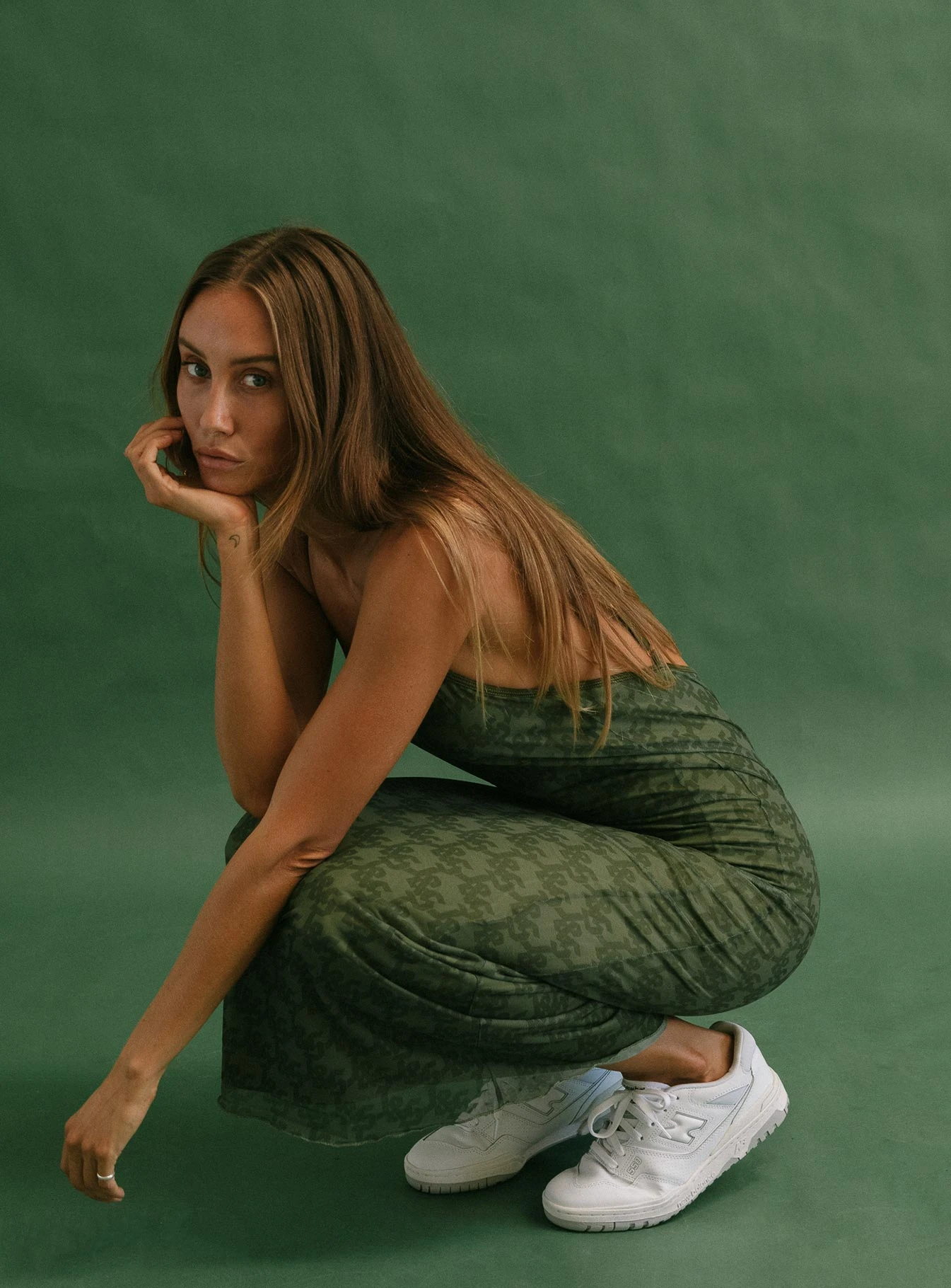 Jagger & Stone Demi Mesh Maxi Dress Khaki 6 Jagger & Stone Demi Mesh Maxi Dress Khaki - Image 4