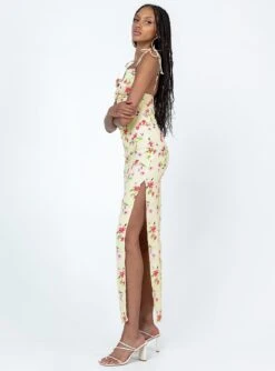 Princess Polly Arness Maxi Dress Yellow Floral -Polly Store 3 modelinfo Ayanna us2 375b967c 3520 4b74 a079 66976c5e25b8