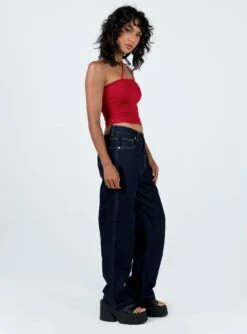 Princess Polly Karana Slouch Jeans Indigo 10 Princess Polly Karana Slouch Jeans Indigo -Polly Store 3 modelinfo Tamika us2 14d0760d 9eb8 469e 9504 06f607458e7a