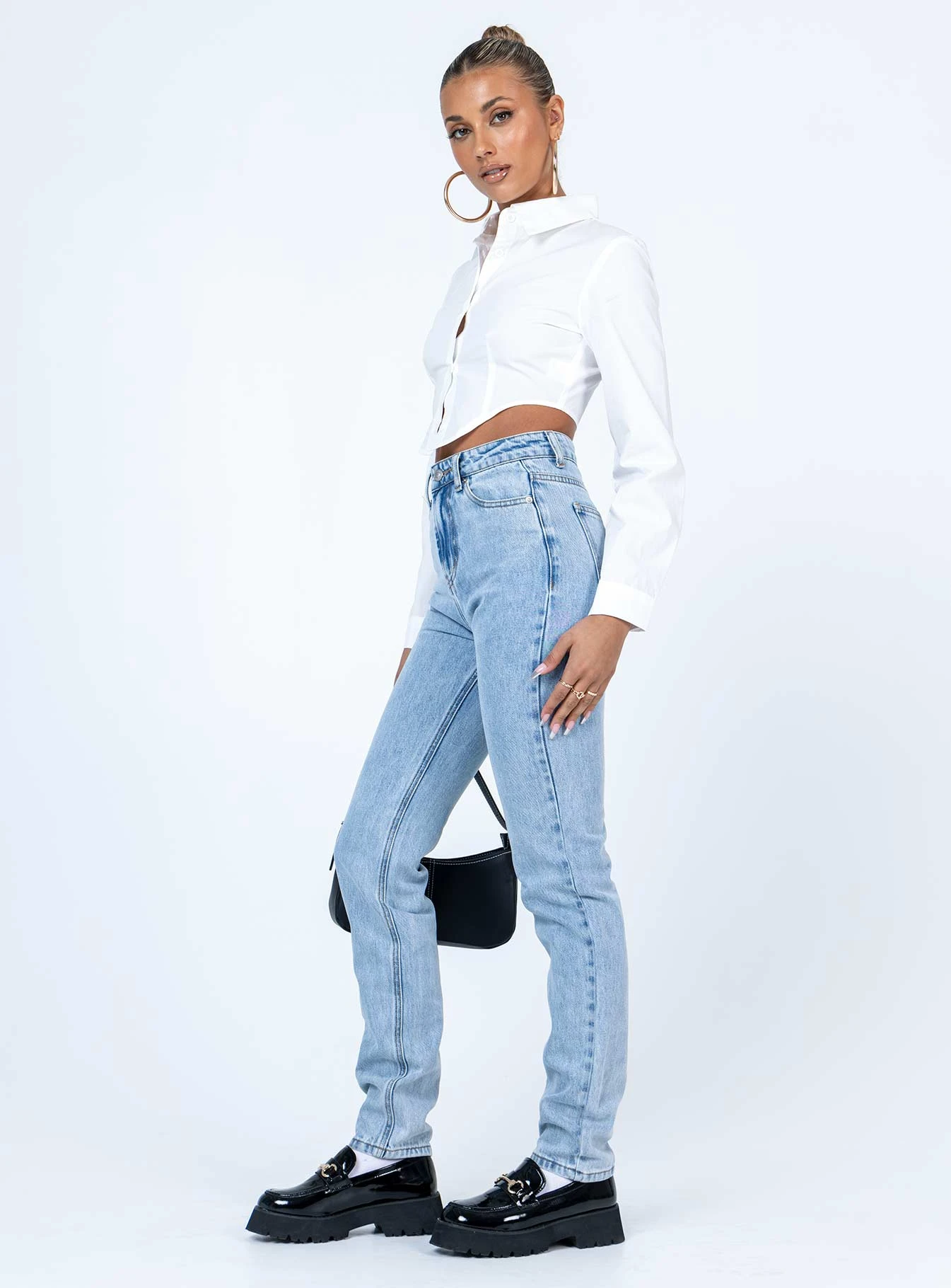 Princess Polly Zamora Straight Leg Denim Jeans 7 Princess Polly Zamora Straight Leg Denim Jeans - Image 5