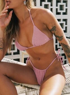Princess Polly Jenner Tie Side Ruched Bikini Bottom Pink -Polly Store 3 modelinfo cathlin us2 28b3b4e0 80f3 4e61 99e0 ca5903fb30c6