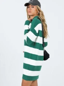 Hampton Sweater Dress Green -Polly Store 3 modelinfo cathlin us2 c476031b 92de 42c1 ad7a 7a9aee801f7c