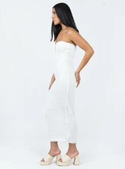 Princess Polly Mollen Maxi Dress White -Polly Store 3 modelinfo christy us2 3dde3460 fba7 4a00 8e2e 8d1f3bc979e5