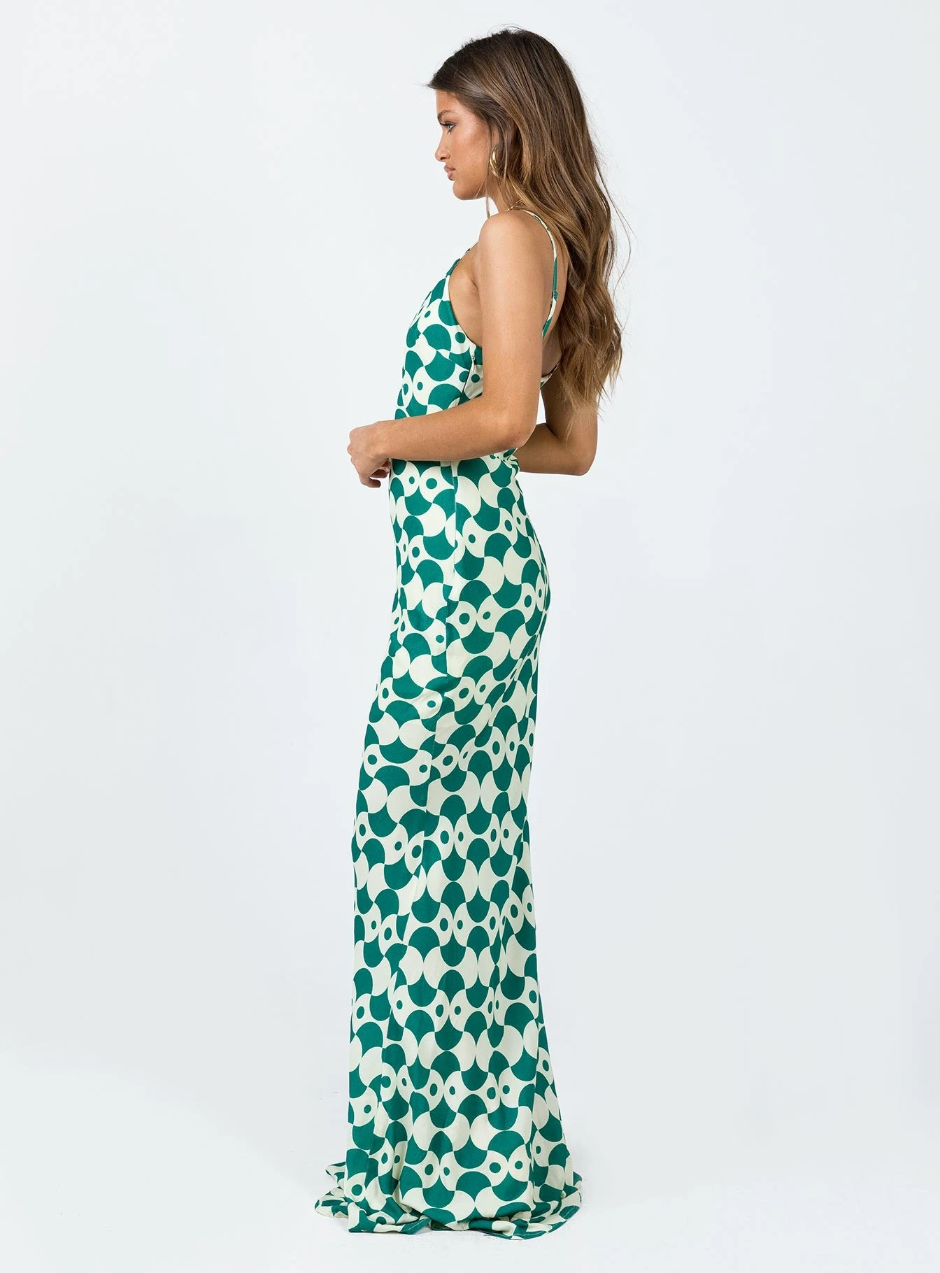 Seri Slip Maxi Dress Green Multi 6 Seri Slip Maxi Dress Green Multi - Image 4