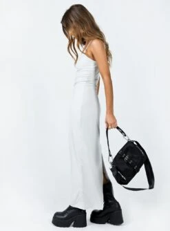 Balwyn Maxi Dress Grey -Polly Store 3 modelinfo elise us2 7ffe696a d0f6 4276 bded 73f2062d856d