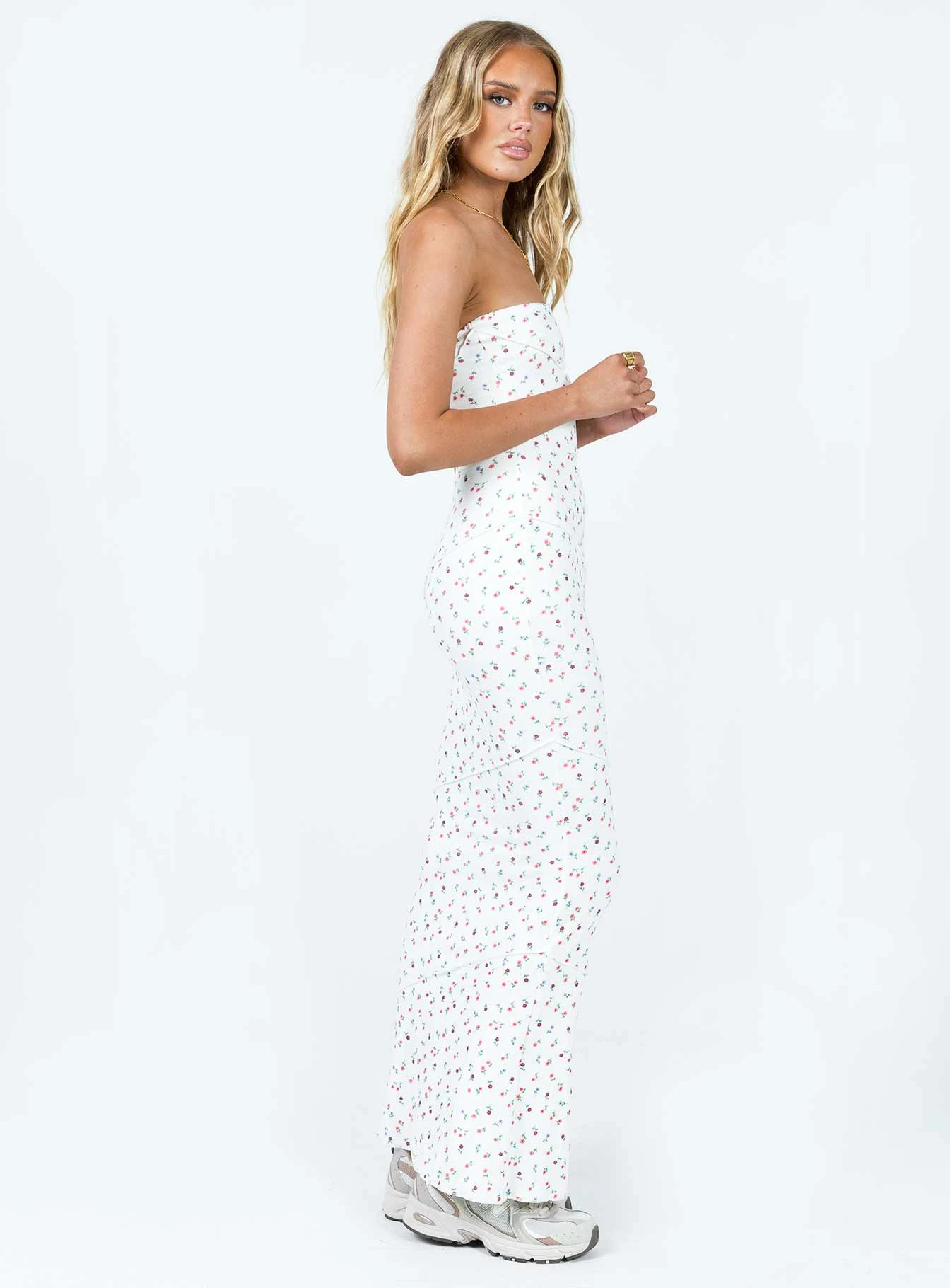 Princess Polly Oscar Maxi Dress White Floral 6 Princess Polly Oscar Maxi Dress White Floral - Image 4