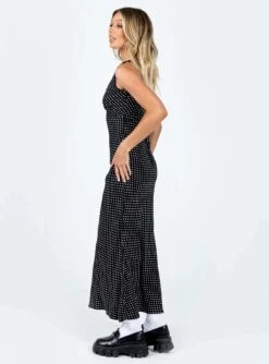 Princess Polly Nellie Maxi Dress Black Polka Dot -Polly Store 3 modelinfo emma us2 5b573e5a 4794 46cc 93d0 cb1665867349