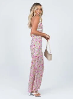 Princess Polly Emily Maxi Dress Pink Floral -Polly Store 3 modelinfo emma us2 c65f09bb 2846 4b55 aa49 ecd30db77973