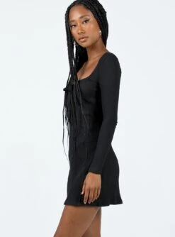Princess Polly Normandy Long Sleeve Mini Dress Black 8 Princess Polly Normandy Long Sleeve Mini Dress Black -Polly Store 3 modelinfo eyes us2 6cf33555 ad43 4267 a439 fd37c079e53b