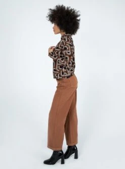 Princess Polly Murphy Straight Leg Denim Jeans Brown -Polly Store 3 modelinfo jamea us4 deaae150 914c 437e bee2 c7f65fa2d1fd