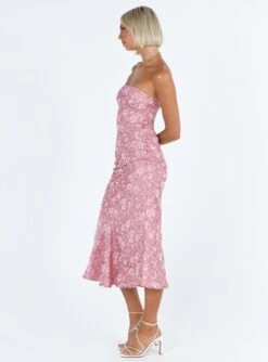 Princess Polly Salvin Strapless Maxi Dress Pink -Polly Store 3 modelinfo kauri us2 7860a328 cd3a 41ad a5ff 80178a9b4a5b