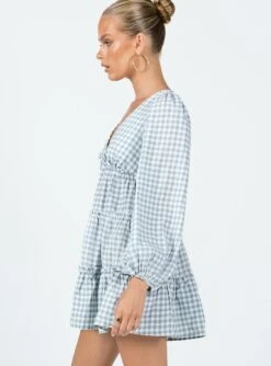 Princess Polly Ainslie Long Sleeve Mini Dress Green -Polly Store 3 modelinfo kiana us2 58cf6919 2e23 4b47 9aee cd55e6871fb7