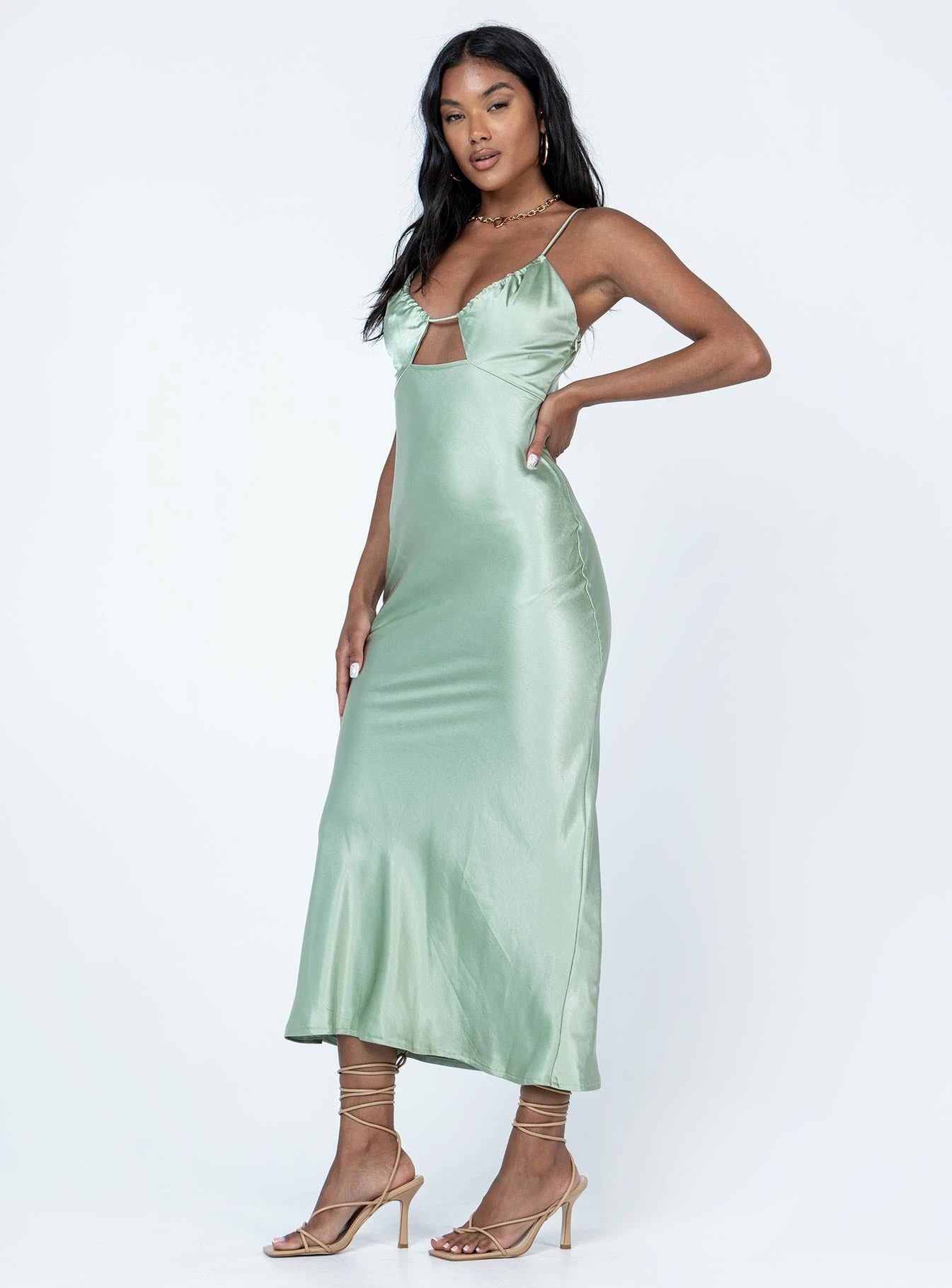 Danica Maxi Dress Green 6 Danica Maxi Dress Green - Image 4