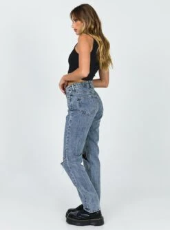 Princess Polly Intentions Straight Leg Knee Rip Denim Jean 10 Princess Polly Intentions Straight Leg Knee Rip Denim Jean -Polly Store 3 0f5b55e4 eaf1 4aaf 9d3d 8229877f3a2c